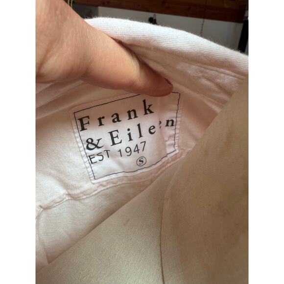 Frank & Eileen "Eileen" Relaxed Button Up Shirt in Pale Pink sz sm - Picture 4 of 7